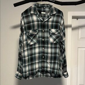 1950’s Men's Plaid Casual Button Down Shirt